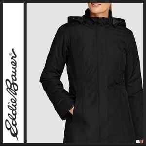 NWOT Eddie Bauer Women's Trench Coat in Black